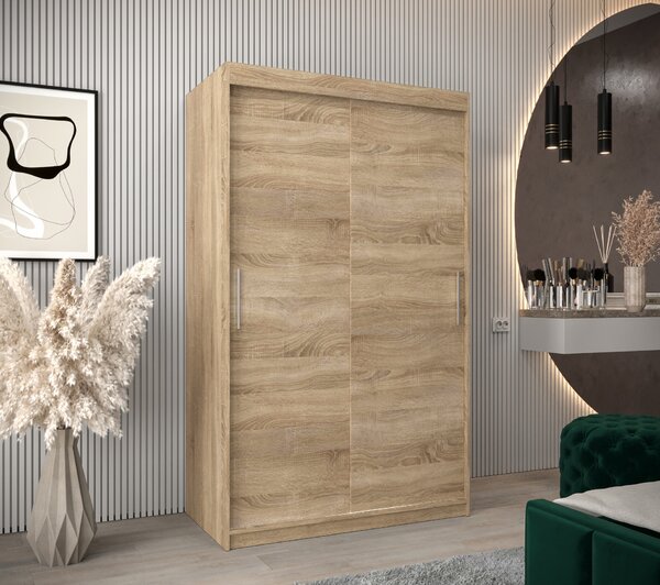 Dulap de haine 120 cm Toki (stejar sonoma + stejar sonoma). 1064816