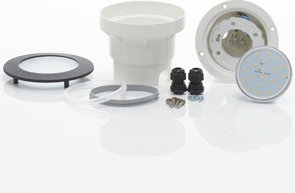 Fumagalli Proiector LED încastrare sol Ceci 120 negru CCT, Negru, Plastic, Modern, Corpuri de iluminat încastrate rotunde