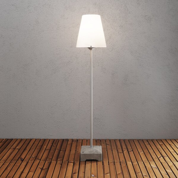 Konstsmide NEW LUCCA lampă de podea pentru terasă, 131 cm, Alb, Plastic, Modern