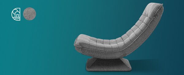 Deuba Scaun de lounge - negru