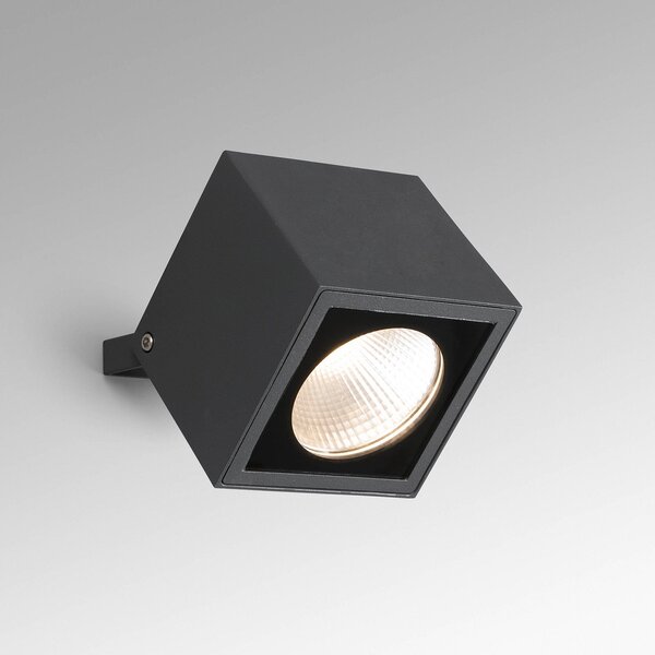 FARO BARCELONA Proiector LED perete exterior Oko 230V IP65, Negru, Metal, Modern