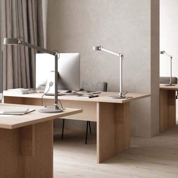 DFTP by Nordlux Lampă de masă LED Nobu, gri, Gri, Studiu / Birou, Metal, Modern, Birou de masă