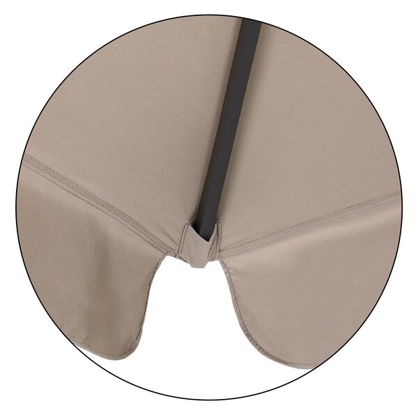 Deuba Umbrelă de soare de grădină Maui Ø330cm - taupe
