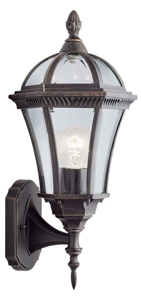 Searchlight Aplică de exterior Capri, felinar în sus, Maro / Rugină, Metal, Antichitate, Felinar