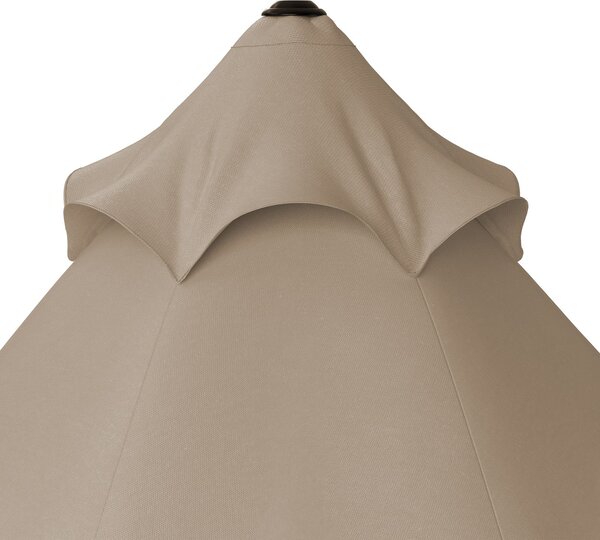 Deuba Umbrelă de soare de grădină Maui Ø330cm - taupe