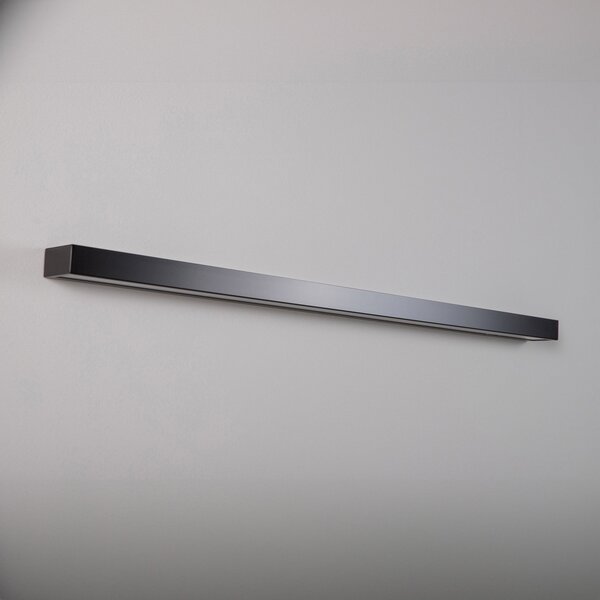 MCJ Aplică Mera LED, lățime 120cm, negru, 3000K, Negru, Hol, Metal, Modern