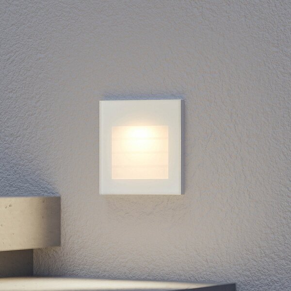 Arcchio LED lampă de perete încastrată Zamo, lamelă, alb, metal, IP65, reglabil, Alb, Hol, Metal, Modern