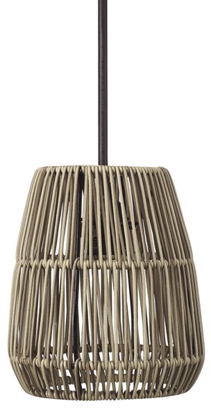 PR Home lampă suspendată de exterior Saigon, gri, Ø 18 cm, cablu 2.5m, reglabil, Gri, Plastic