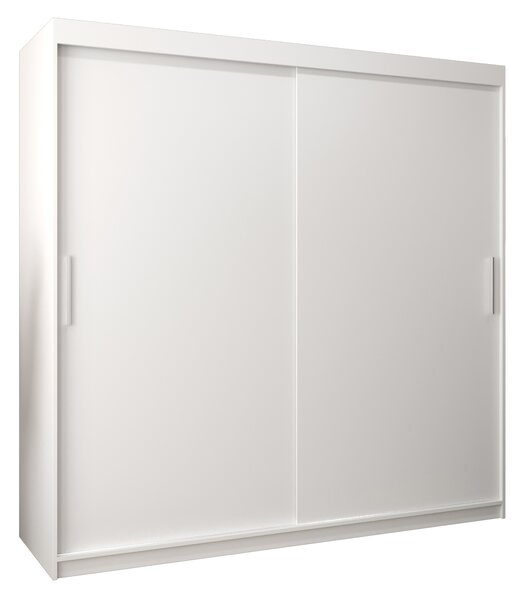 Dulap de haine 200 cm Toki (alb mat + alb mat). 1064845