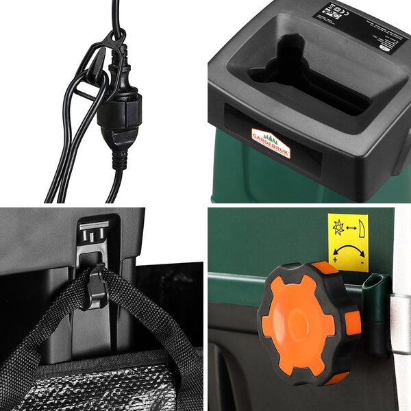 Deuba Tocător electric de grădină 2800 W