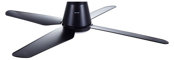 Beacon Lighting Ventilator de tavan cu LED Aria CTC, negru, 122 cm, silențios, Negru, Camera de zi / sufragerie, Plastic, Modern