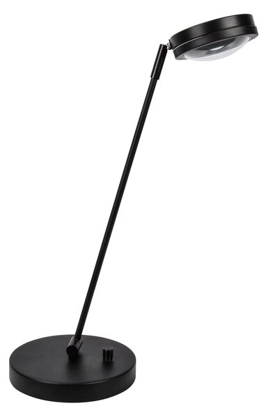 MEGATRON Ottica LED lampă de masă cu dimabil, negru, reglabil, Negru, Studiu / Birou, Metal, Modern