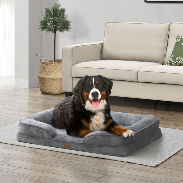 Juskys Pat pentru caini Sheena XL 105 x 82 cm - gri