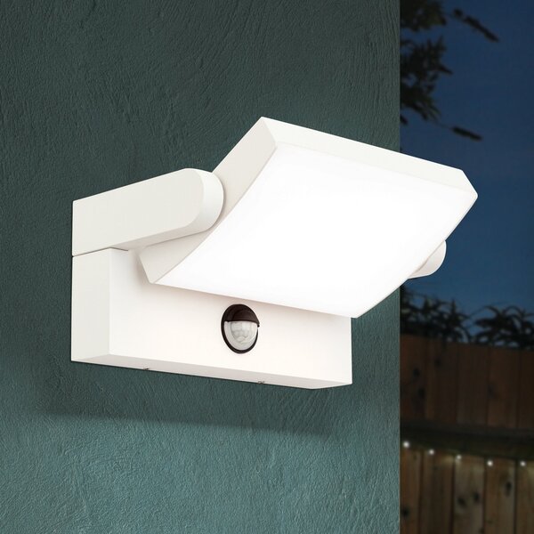 ORION Ginger aplică LED de exterior cu senzor, alb, IP54, Alb, Metal, Modern