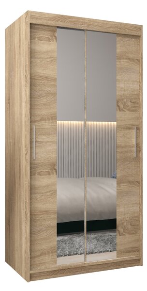 Dulap de haine 100 cm Toki 1 (stejar sonoma + stejar sonoma). 1064886