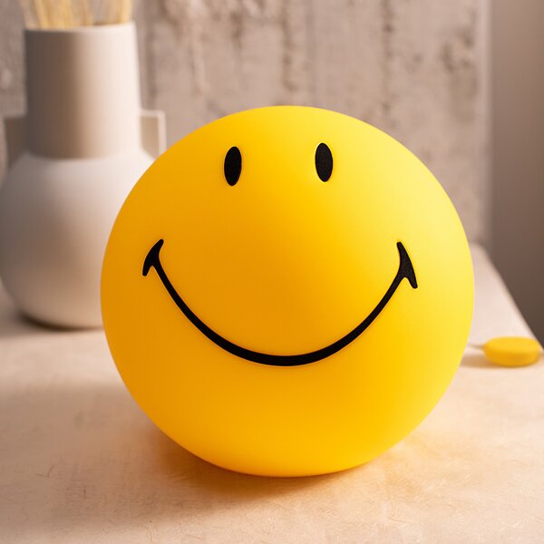 Mr Maria Smiley lampă copii High Light, 23 cm, reglabil, Galben, Camera copiilor, Plastic
