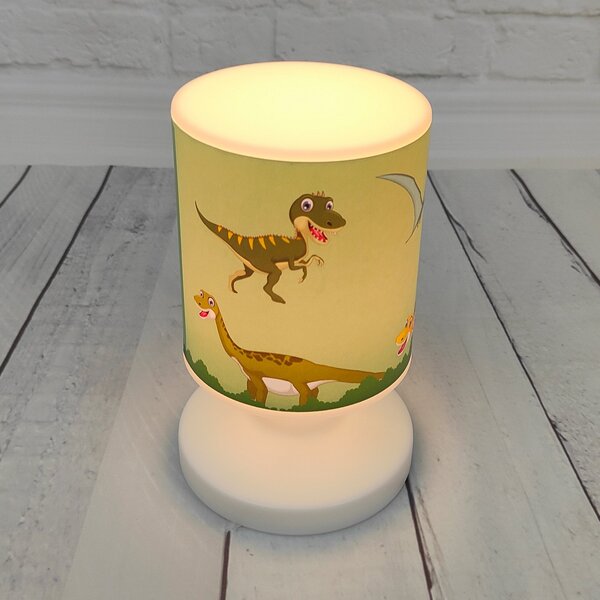 Niermann Standby Lampă de masă LED acumulator Dino USB, IP44, Verde, Camera copiilor, Plastic