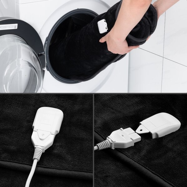 Deuba Pătură electrică din fleece - antracit