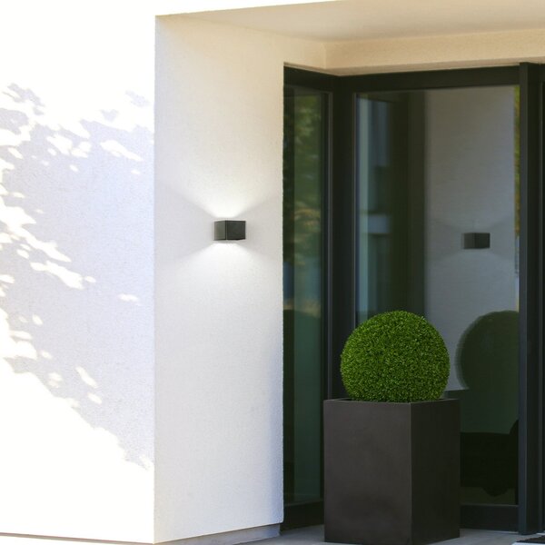 FH Lighting Aplică de perete cu LED Magnetics, negru, USB, detector mișcare, Negru, Metal, Modern