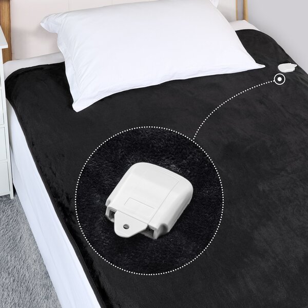 Deuba Pătură electrică din fleece - antracit
