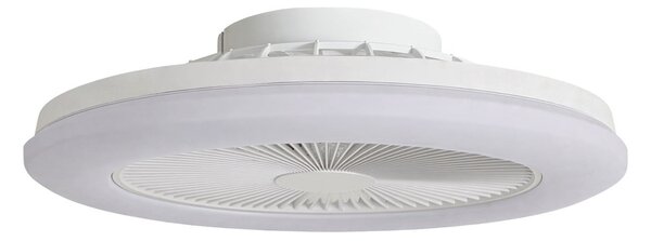 Ventilator de tavan cu LED Vedin, Ø 45 cm, RGBW, dimabil, alb, curent continuu Lindby, Vedin, reglabil, Alb, Camera de zi, Plastic, Modern