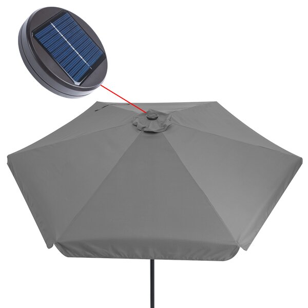 Deuba Umbrela de soare LED Atena Ø330cm - antracit