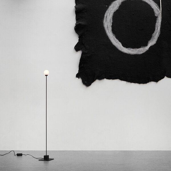Northern Lampadar Snowball, negru, reglabil, Negru, Camera de zi / sufragerie, Metal, Design