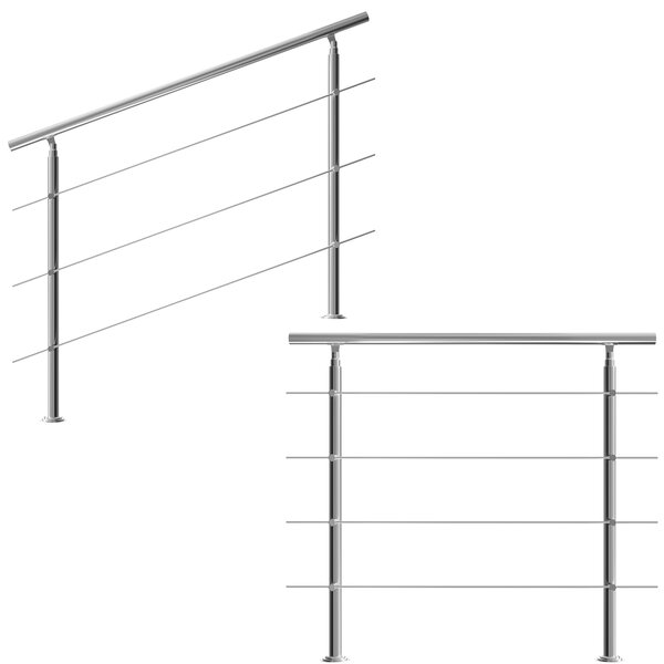Deuba Balustrada scarii 4 suporti - 150cm