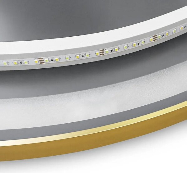 Oglindă LED 70cm MMJ BRUSH GOLD