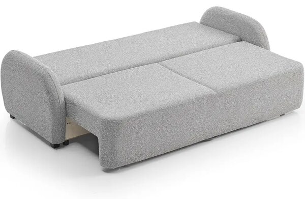 Canapea extensibila 3 locuri cu lada 226cm – stofa bej – Nova
