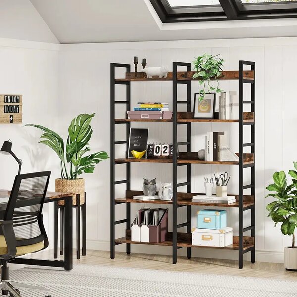 Biblioteca , stil industrial seria A-627,180x30x120 cm