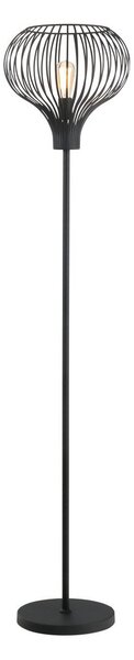 Freelight Lampă de podea Aglio, înălțime 180 cm, negru, metal, Negru, Camera de zi / sufragerie, Metal, Modern