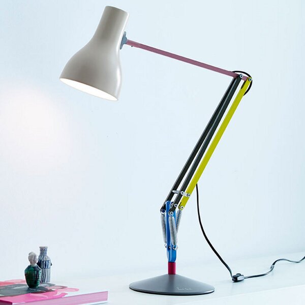 Anglepoise Lampa de masă tip 75 Mini, gri deschis, 70 cm, Multicolor, Studiu / Birou, Metal, Design, Umbră de masă