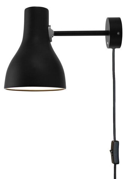 Lampă de perete Anglepoise, Type 75, reglabil, Negru, Camera de zi, Metal, Design
