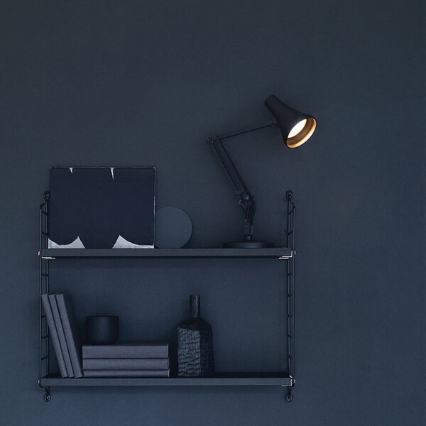 Anglepoise 90 Mini lampă de masă LED neagră, reglabil, Negru, Studiu / Birou, Metal, Design industrial