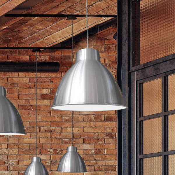 Aluminor S2089 lampă suspendată stil industrial, reglabil, Metalic, Camera de zi / sufragerie, Metal, Design industrial