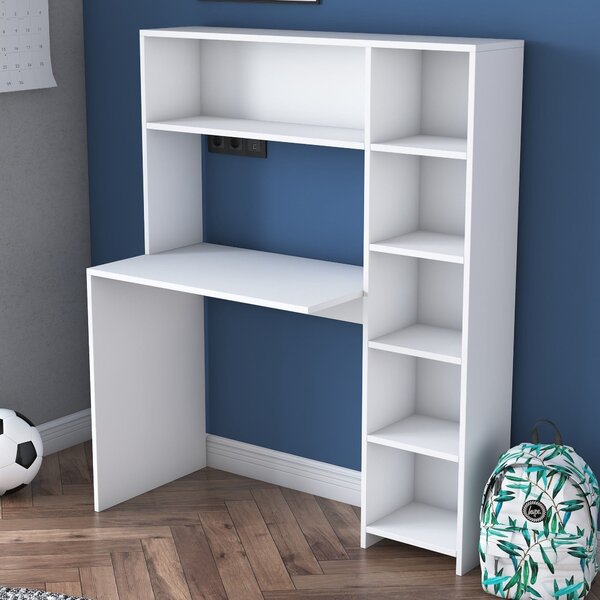 Birou HA104, alb, PAL melaminat, 80x40x75 cm