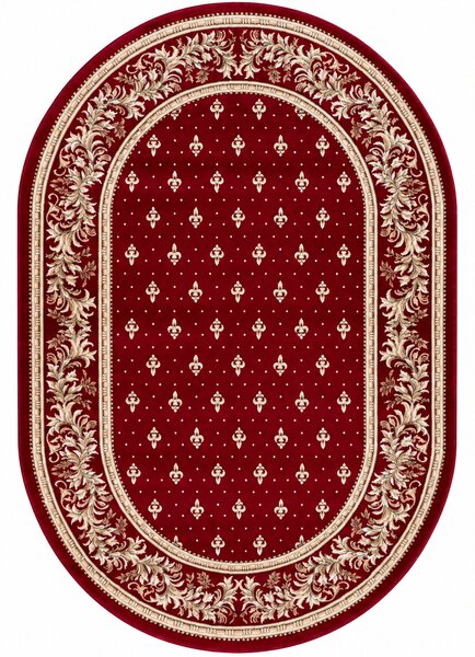 Covor Bisericesc, Model 15033 210 Oval, Rosu Grena Rosu, 150x230