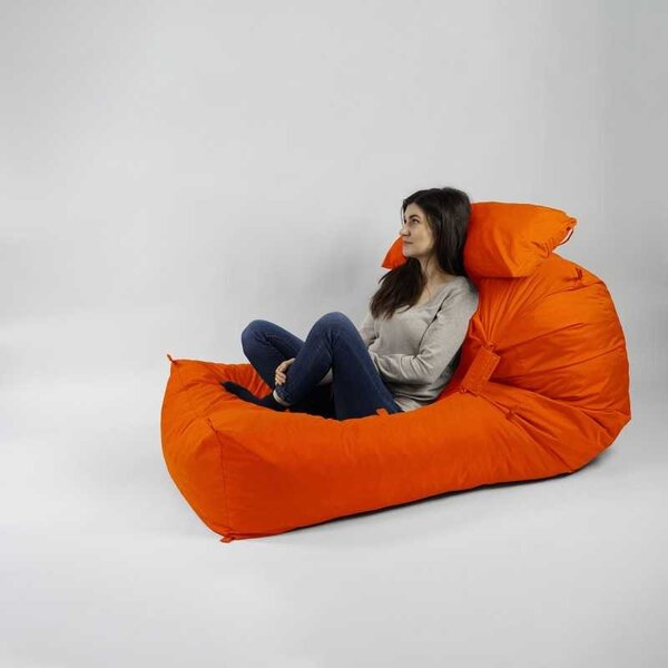 Fotoliu Yoga XL si Perna, Material Impermeabil - Neon Orange