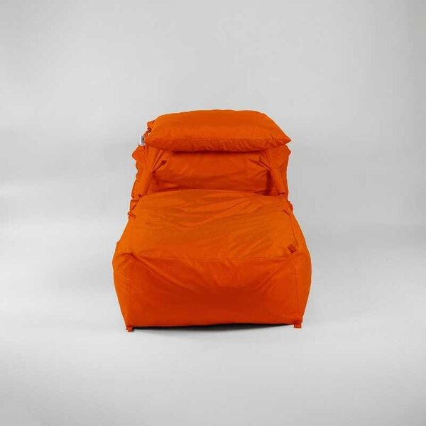 Fotoliu Yoga XL si Perna, Material Impermeabil - Neon Orange