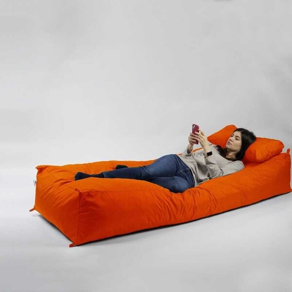 Fotoliu Yoga XL si Perna, Material Impermeabil - Neon Orange