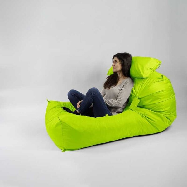 Fotoliu Yoga XL si Perna, Material Impermeabil - Verde neon