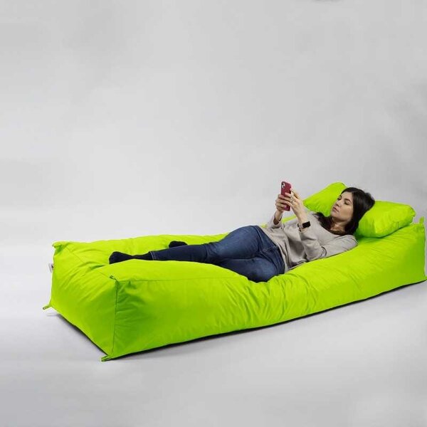 Fotoliu Yoga XL si Perna, Material Impermeabil - Verde neon