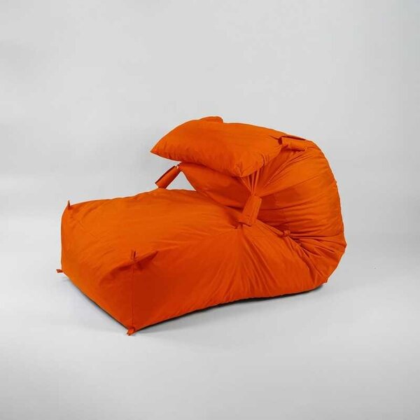 Fotoliu Yoga XL si Perna, Material Impermeabil - Neon Orange