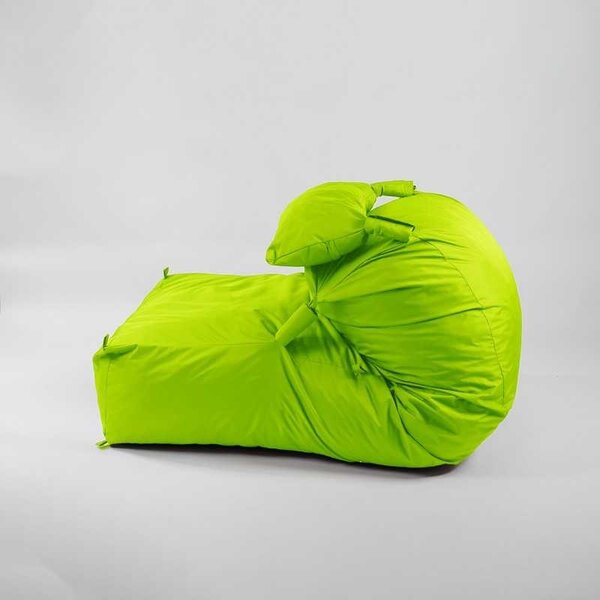 Fotoliu Yoga XL si Perna, Material Impermeabil - Verde neon