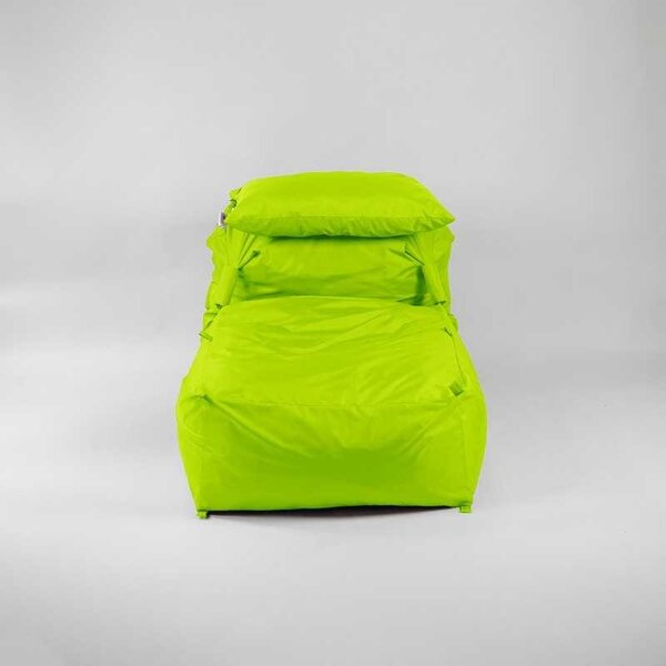 Fotoliu Yoga XL si Perna, Material Impermeabil - Verde neon