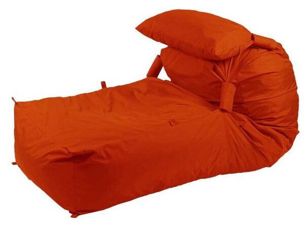 Fotoliu Yoga XL si Perna, Material Impermeabil - Neon Orange