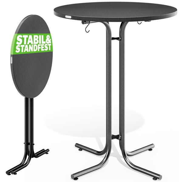Deuba Masa de bar plianta Ø70 cm - antracit