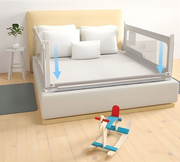 Barieră de protecție pentru pat – disponibilă în mai multe dimensiuni Šírka: 160 cm | Výška: 64 cm