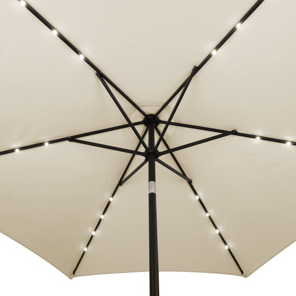 Deuba Umbrela de soare LED Miami Ø270cm - bej